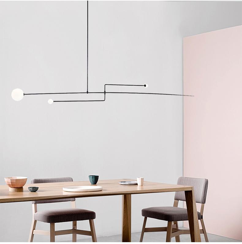 Modern Mobile Chandelier – Adjustable Hanging Light Fixture