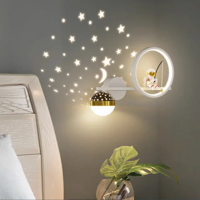 Modern Children's Wall Lamp | Starry Night Lamp