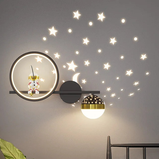 Modern Children's Wall Lamp | Starry Night Lamp