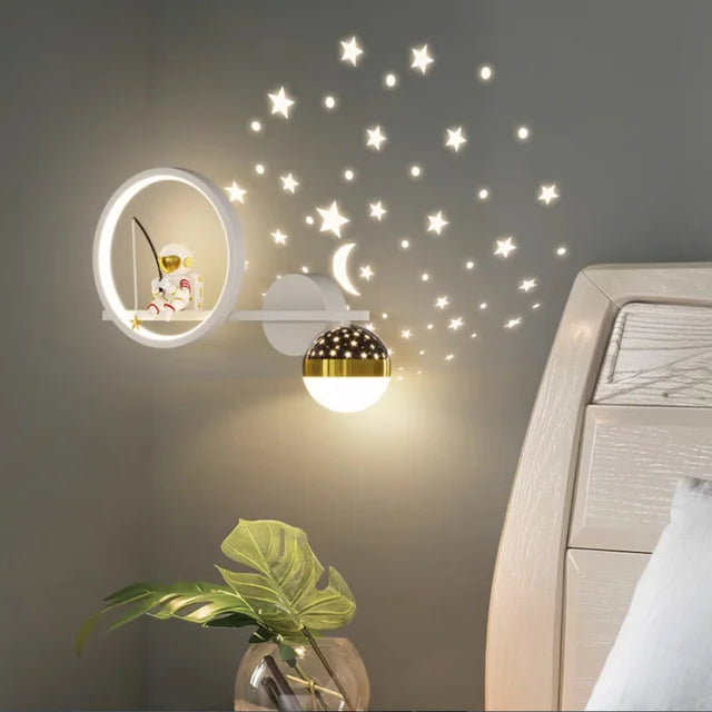 Modern Children's Wall Lamp | Starry Night Lamp