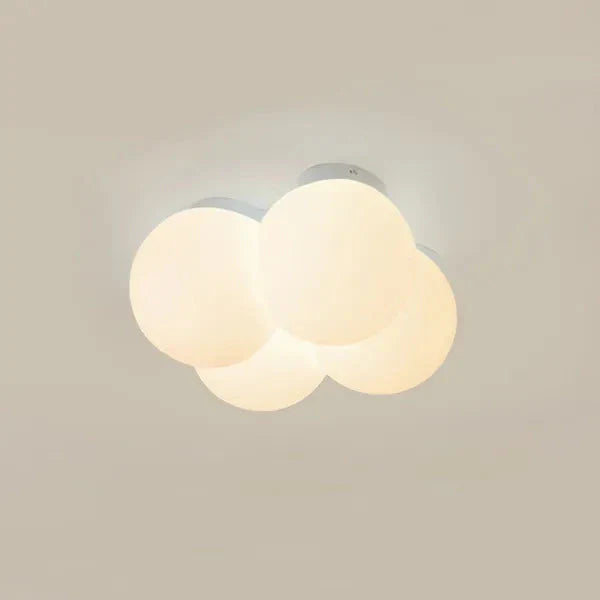 Sleek Modern Ceiling Light with Unique Cloud Hardware Accents