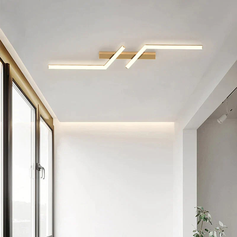 Modern LED Ceiling Light with Linear Design