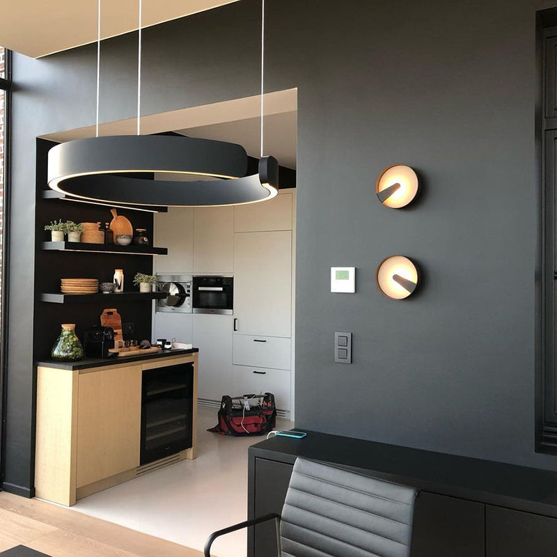 Sleek LED Ring-Shape Pendant Light