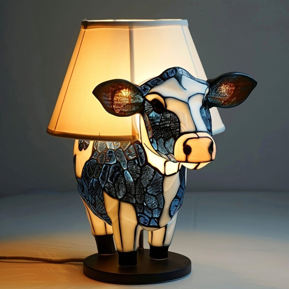 Decorative Cow Lamp with Warm LED Glow – Artistic Design