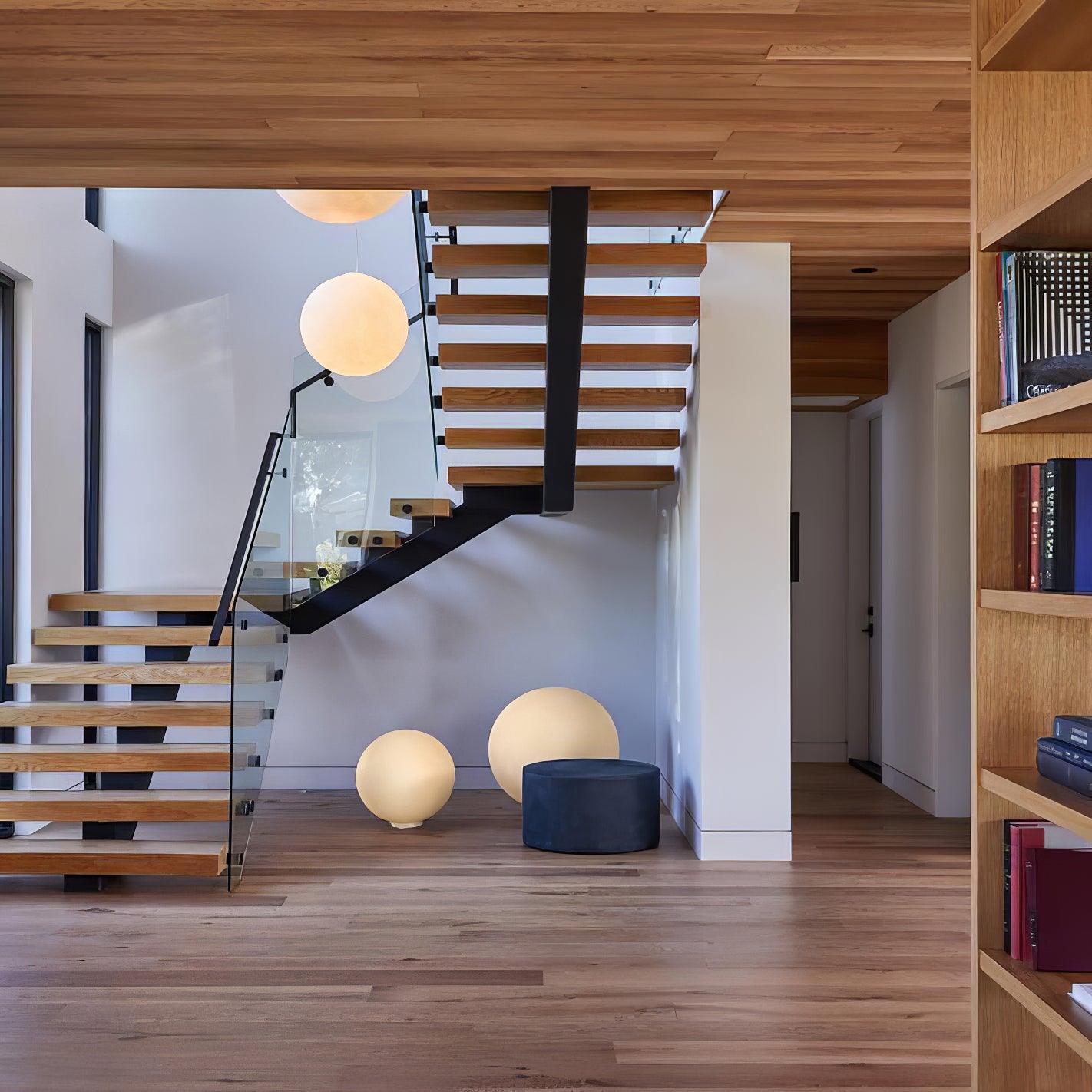 Moon-Shaped Pendant Lamp – Modern Celestial Ceiling Lamp