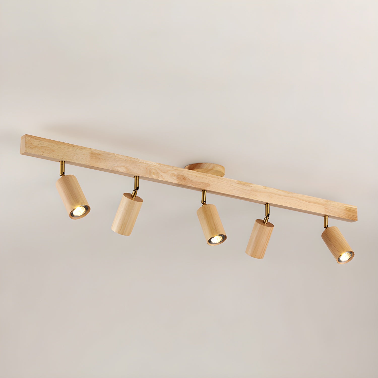 Wood Track Ceiling Light - Adjustable Ceiling Fixture