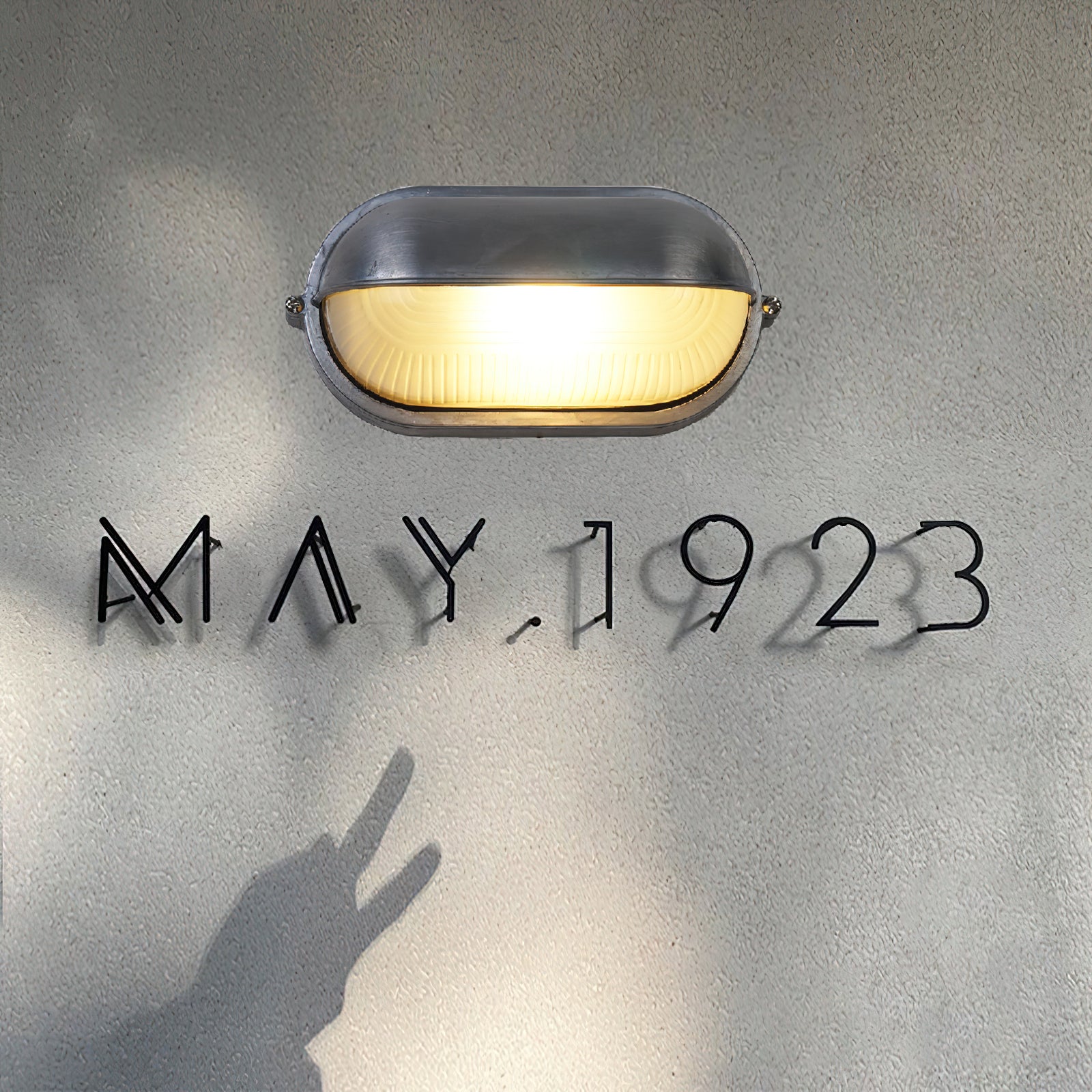 Industrial Outdoor Wall Lamp with Glass Shade – Retro Aluminium Sconce Light