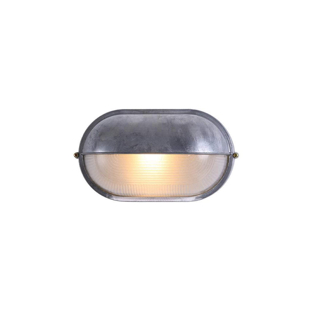 Industrial Outdoor Wall Lamp with Glass Shade – Retro Aluminium Sconce Light