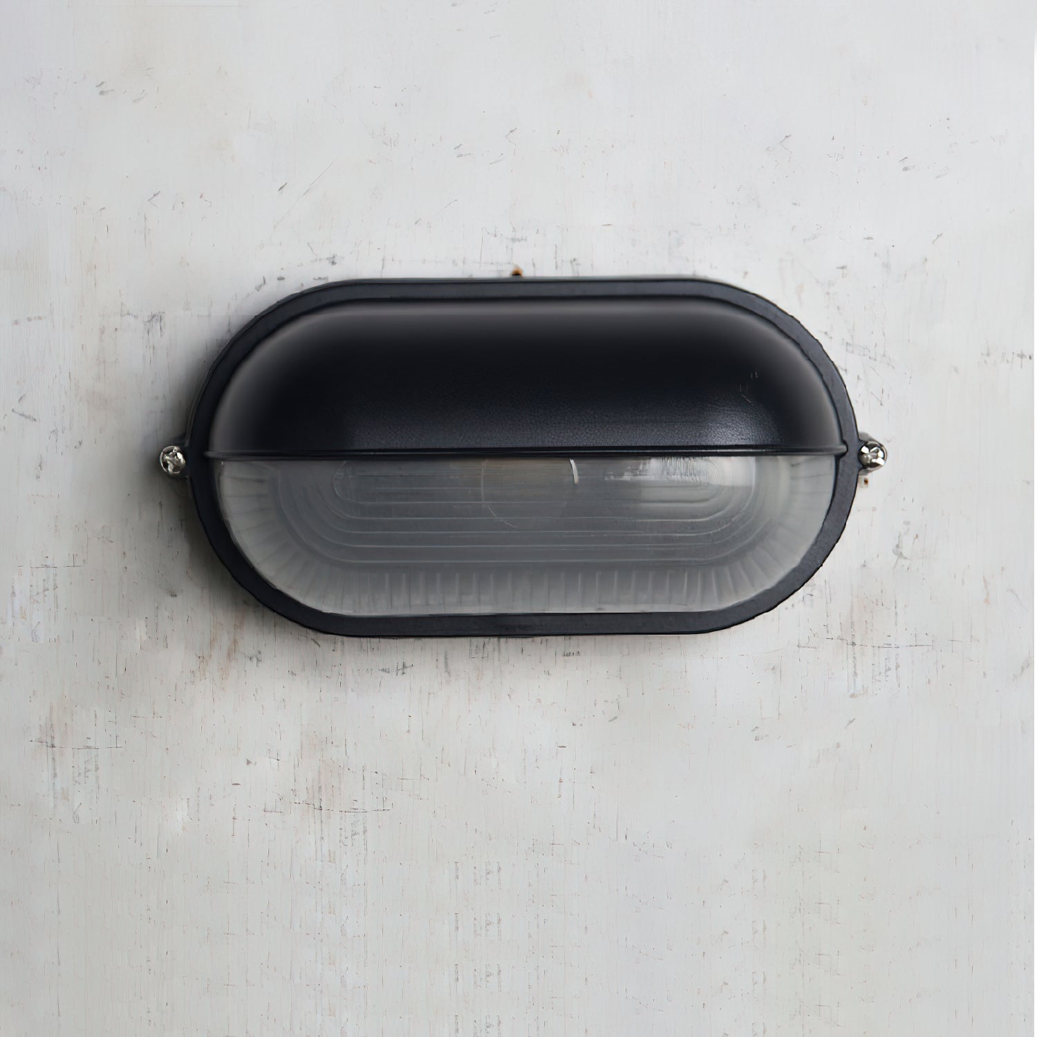 Industrial Outdoor Wall Lamp with Glass Shade – Retro Aluminium Sconce Light