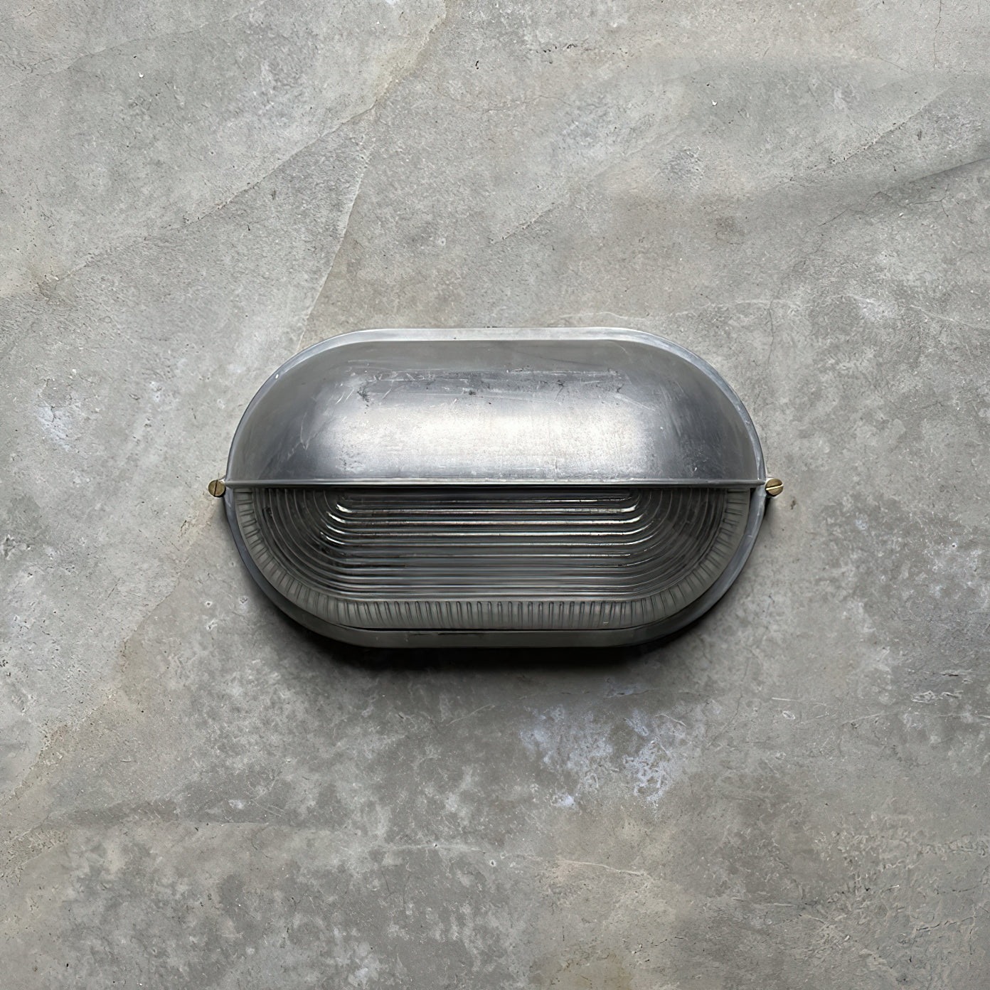 Industrial Outdoor Wall Lamp with Glass Shade – Retro Aluminium Sconce Light