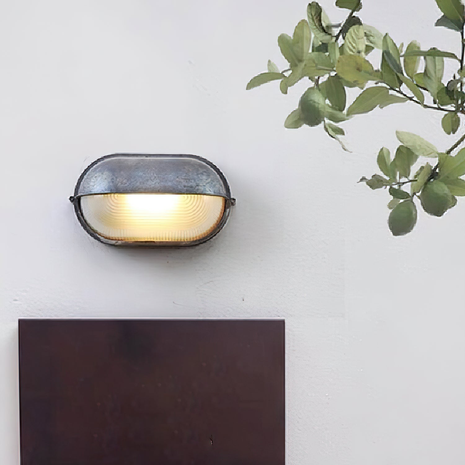 Industrial Outdoor Wall Lamp with Glass Shade – Retro Aluminium Sconce Light