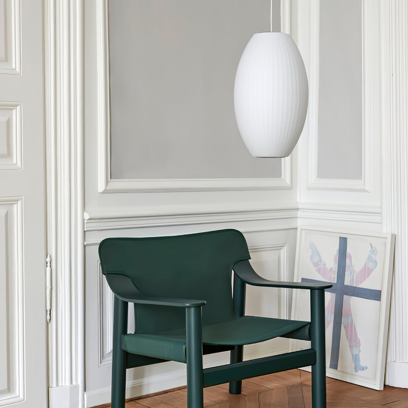 Modern Mulberry Fabric Bubble Chandelier – Hallway Decorative Pendant Lamp