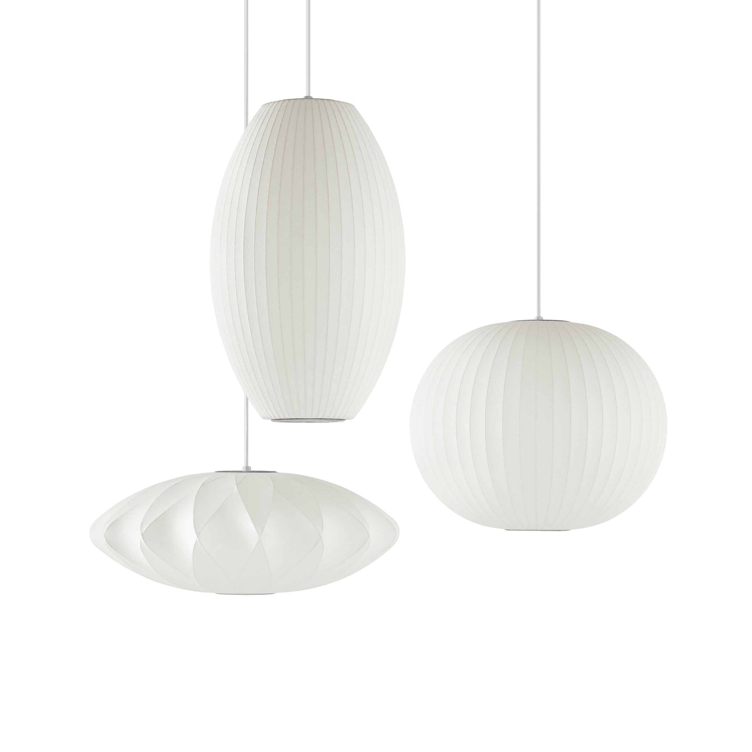 Modern Mulberry Fabric Bubble Chandelier – Hallway Decorative Pendant Lamp