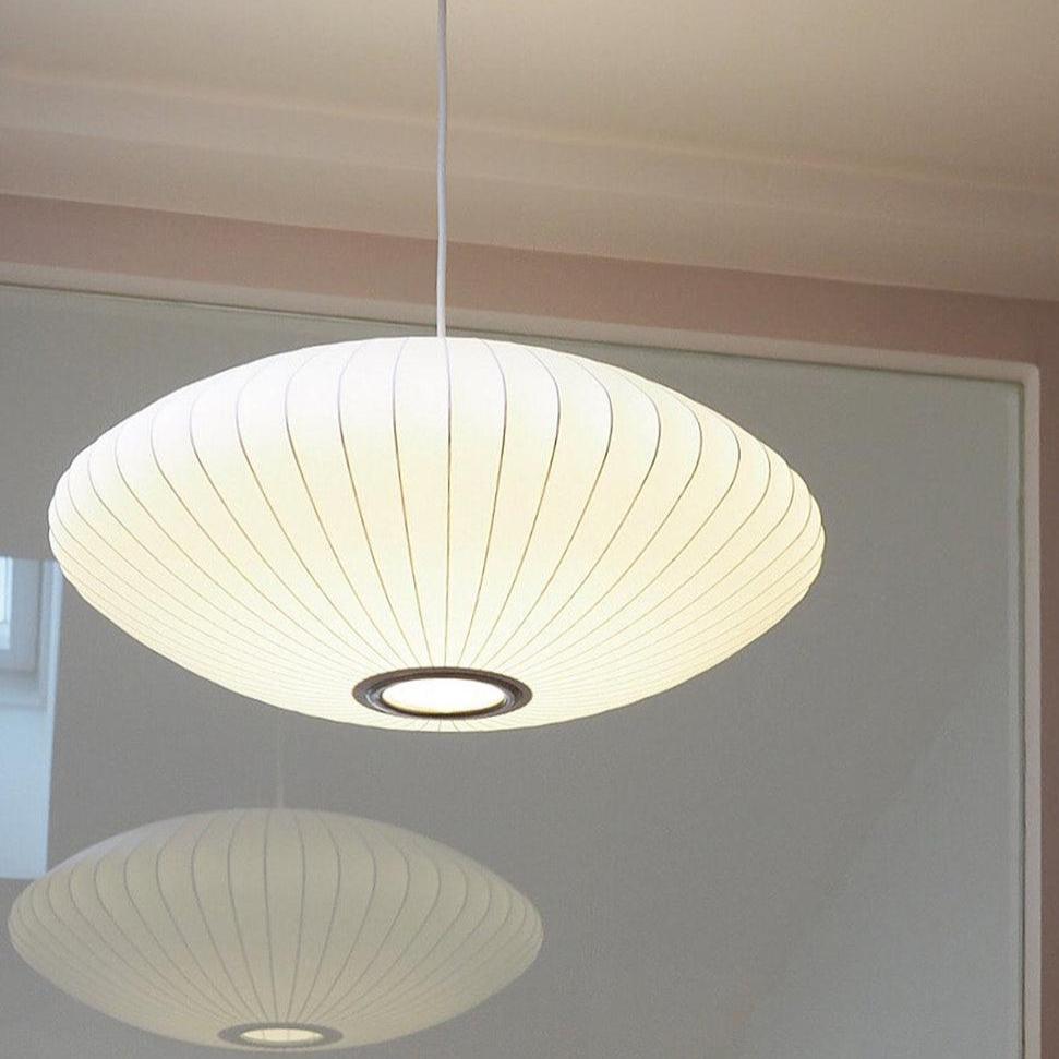 Modern Mulberry Fabric Bubble Chandelier – Hallway Decorative Pendant Lamp