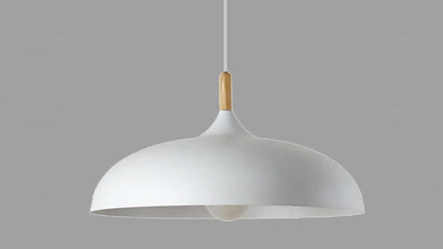 Oak-Toned Ceiling Lamp with Scandinavian Charm