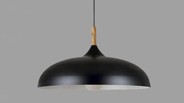 Oak-Toned Ceiling Lamp with Scandinavian Charm