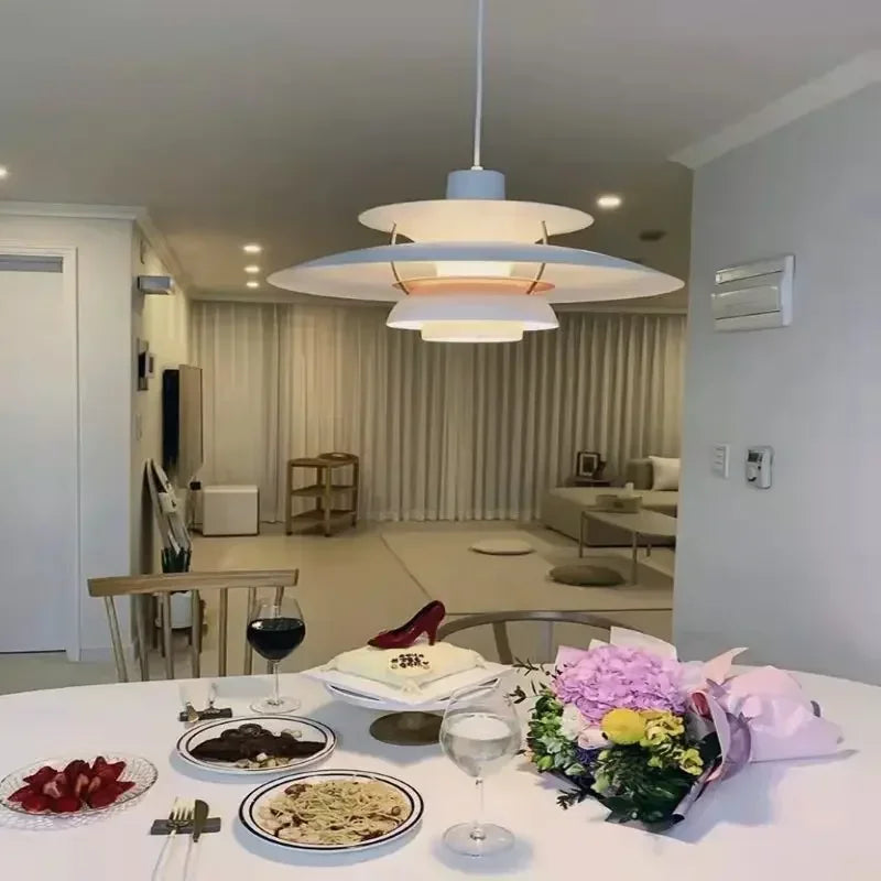 LED Hanging Umbrella Lamp – Adjustable Height LED Light