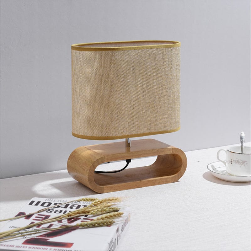 Scandinavian Wooden Table Lamp – Minimalist Style Lighting