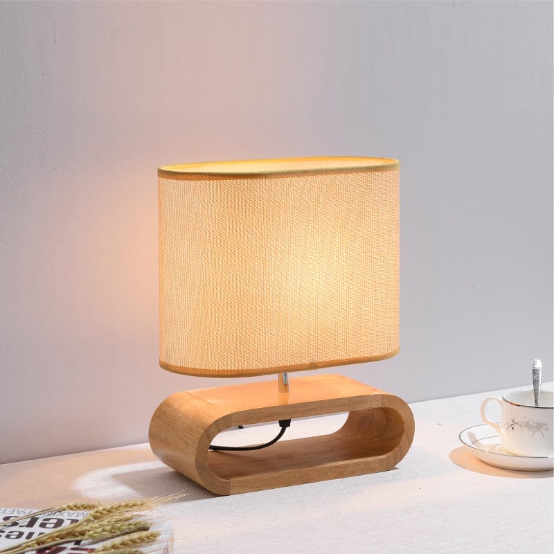 Scandinavian Wooden Table Lamp – Minimalist Style Lighting