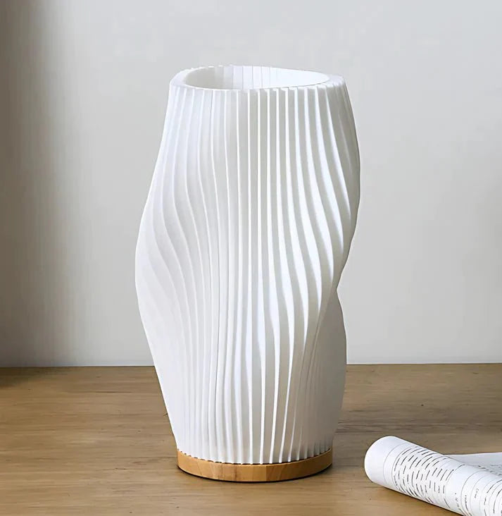 Elegant Coastal Design Lamp with Warm LED Light