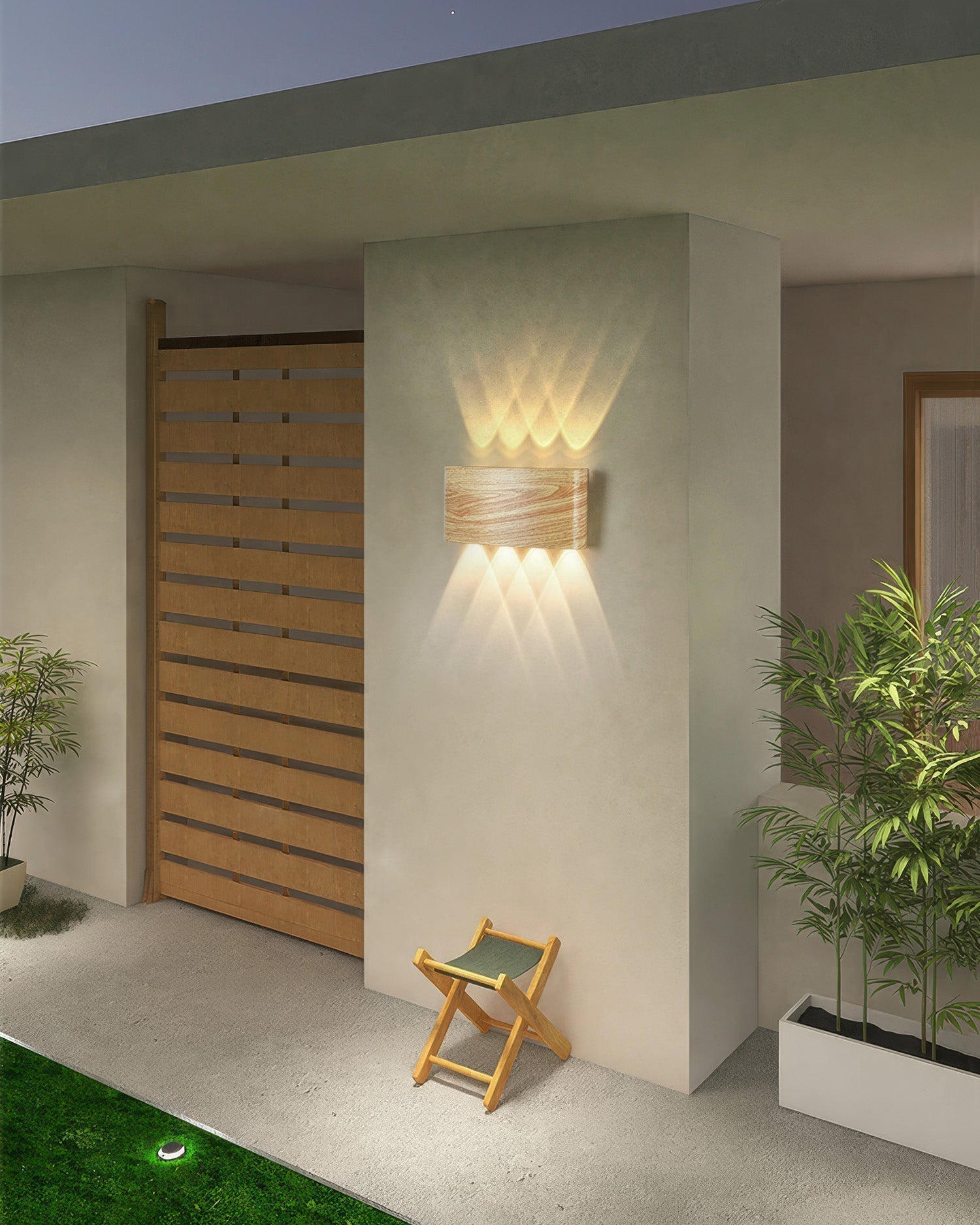 Contemporary Wooden Wall Lamp – Minimalist Design