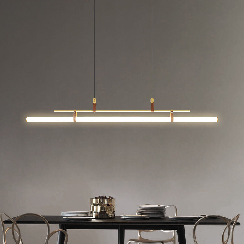 Stylish Dining Room Pendant Light – Modern Black & Gold Design