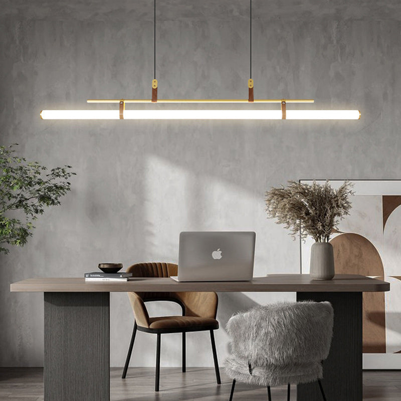 Stylish Dining Room Pendant Light – Modern Black & Gold Design