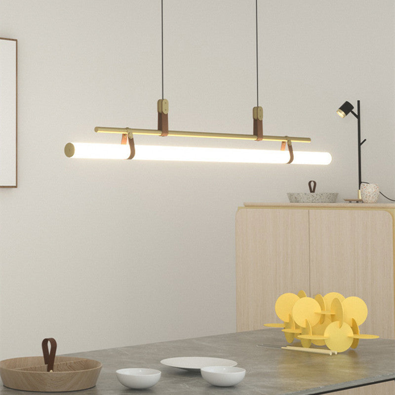 Stylish Dining Room Pendant Light – Modern Black & Gold Design