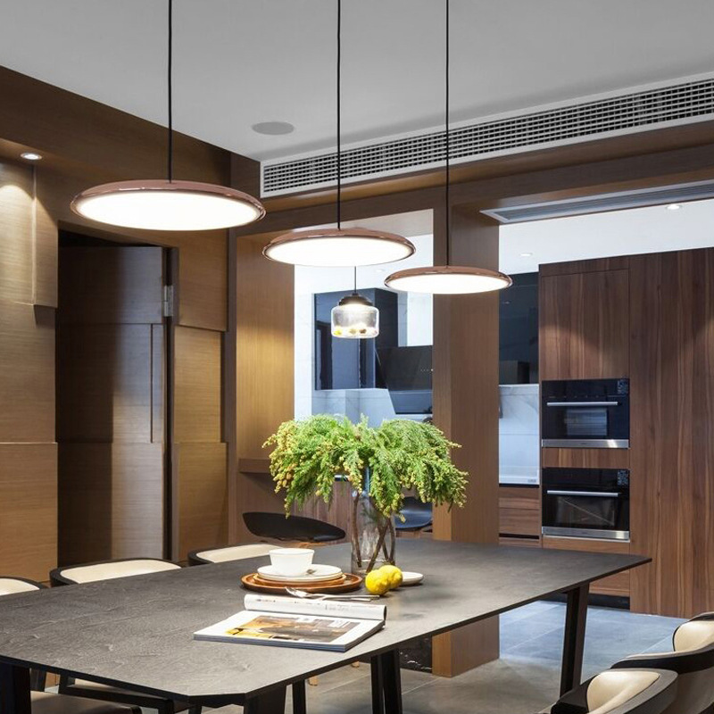 Modern Disc-Shape LED Ceiling Lamp | Neutral Tones