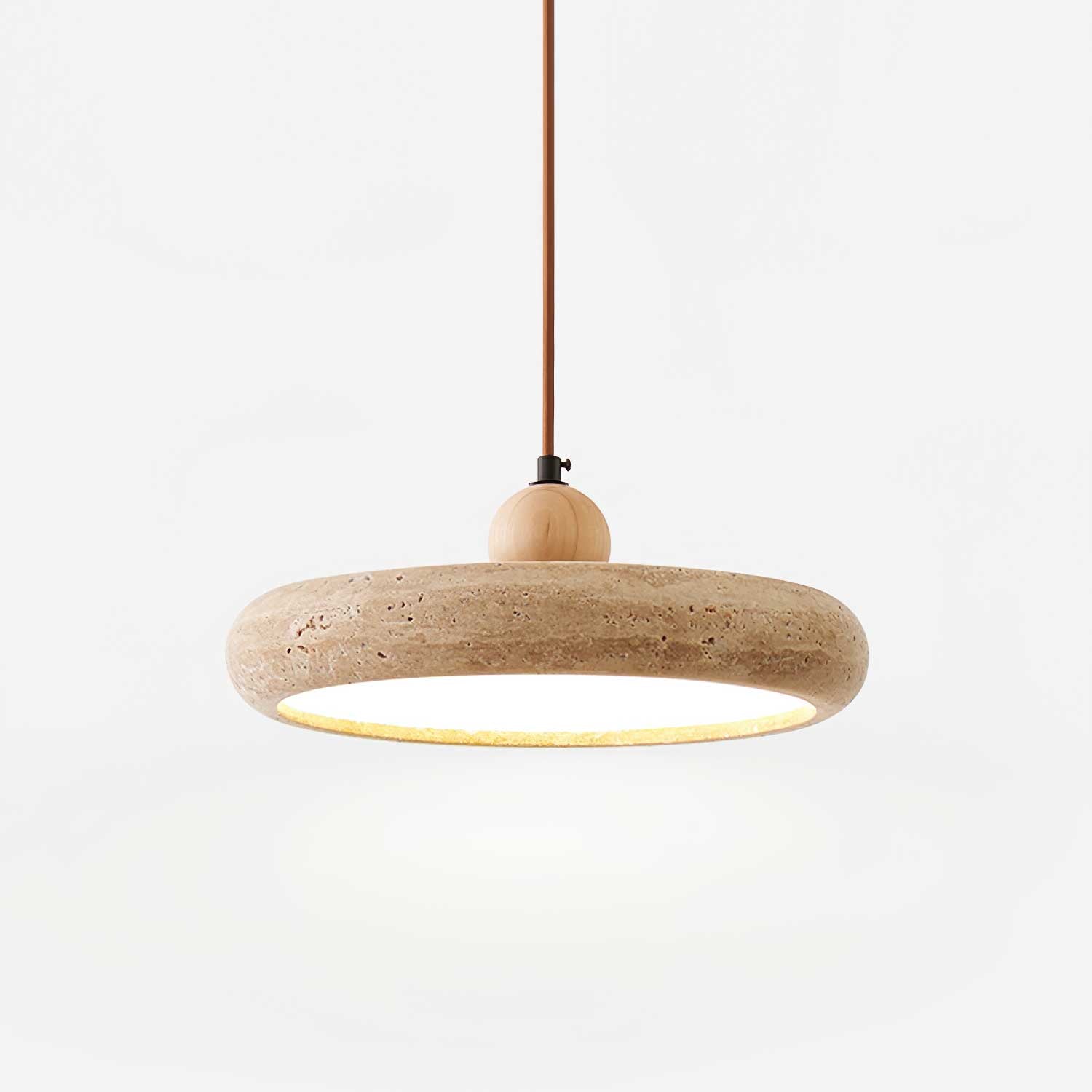 Minimalist Travertine Ceiling Lamp – Indoor LED Pendant Lamp