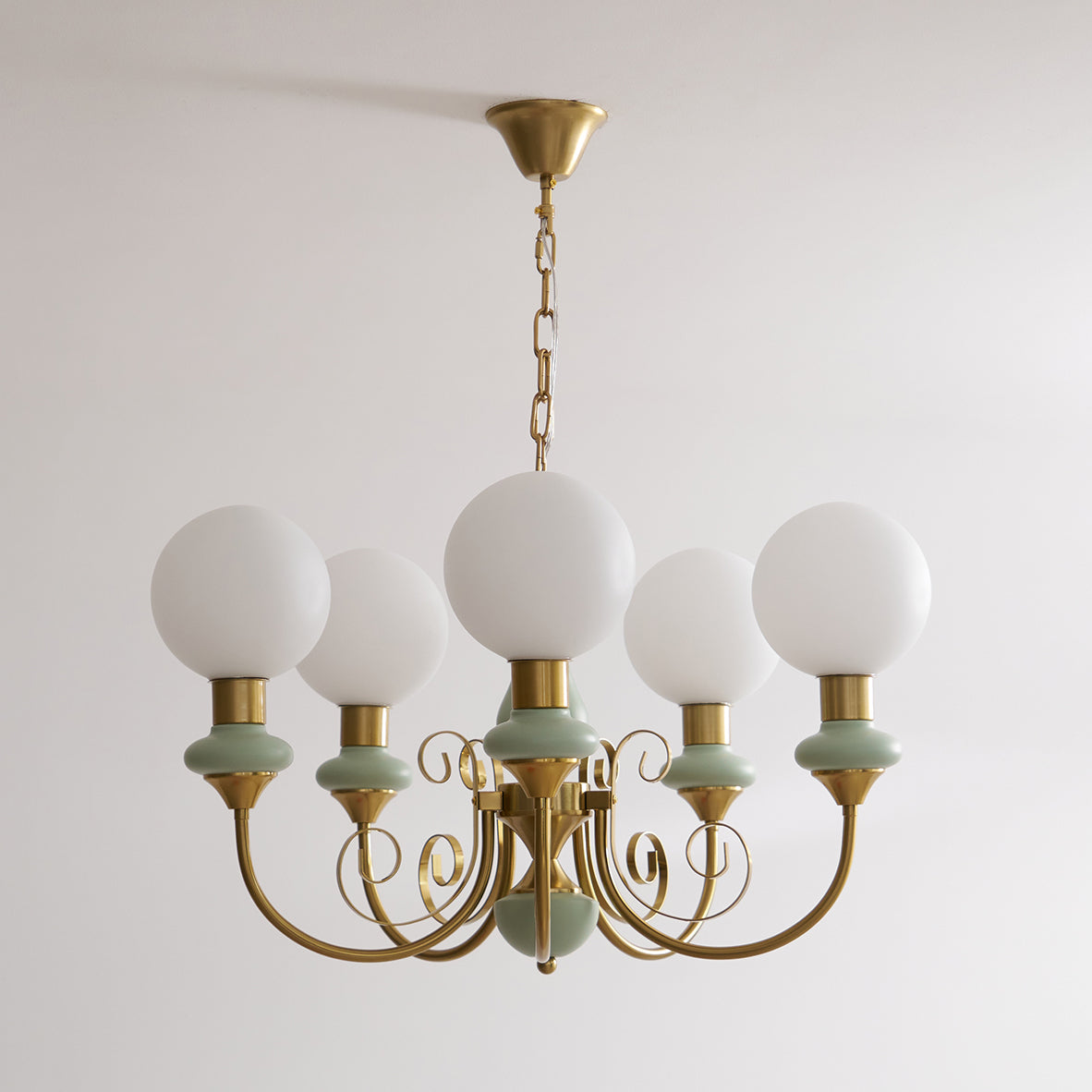 Bubble Milk Glass Chandelier – Stylish Lighting Fixture