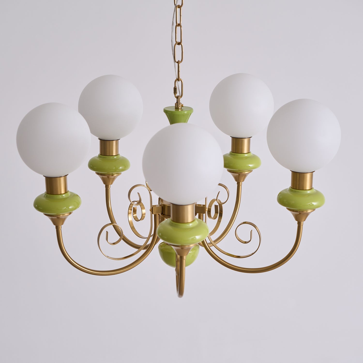Bubble Milk Glass Chandelier – Stylish Lighting Fixture
