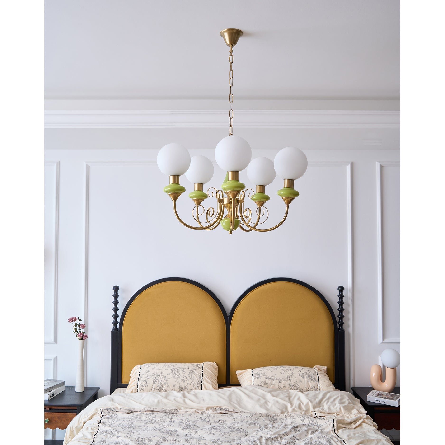 Bubble Milk Glass Chandelier – Stylish Lighting Fixture