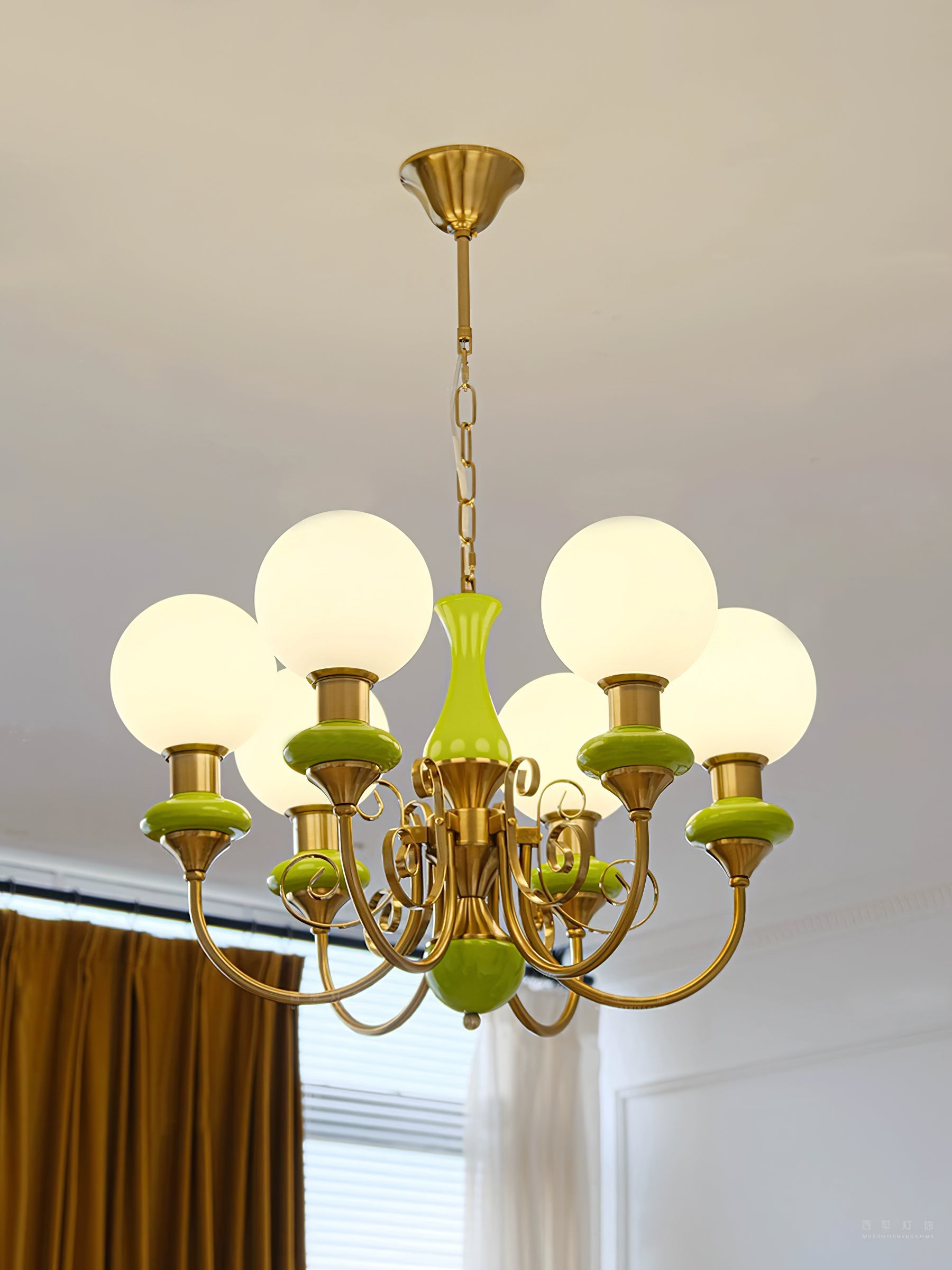 Bubble Milk Glass Chandelier – Stylish Lighting Fixture