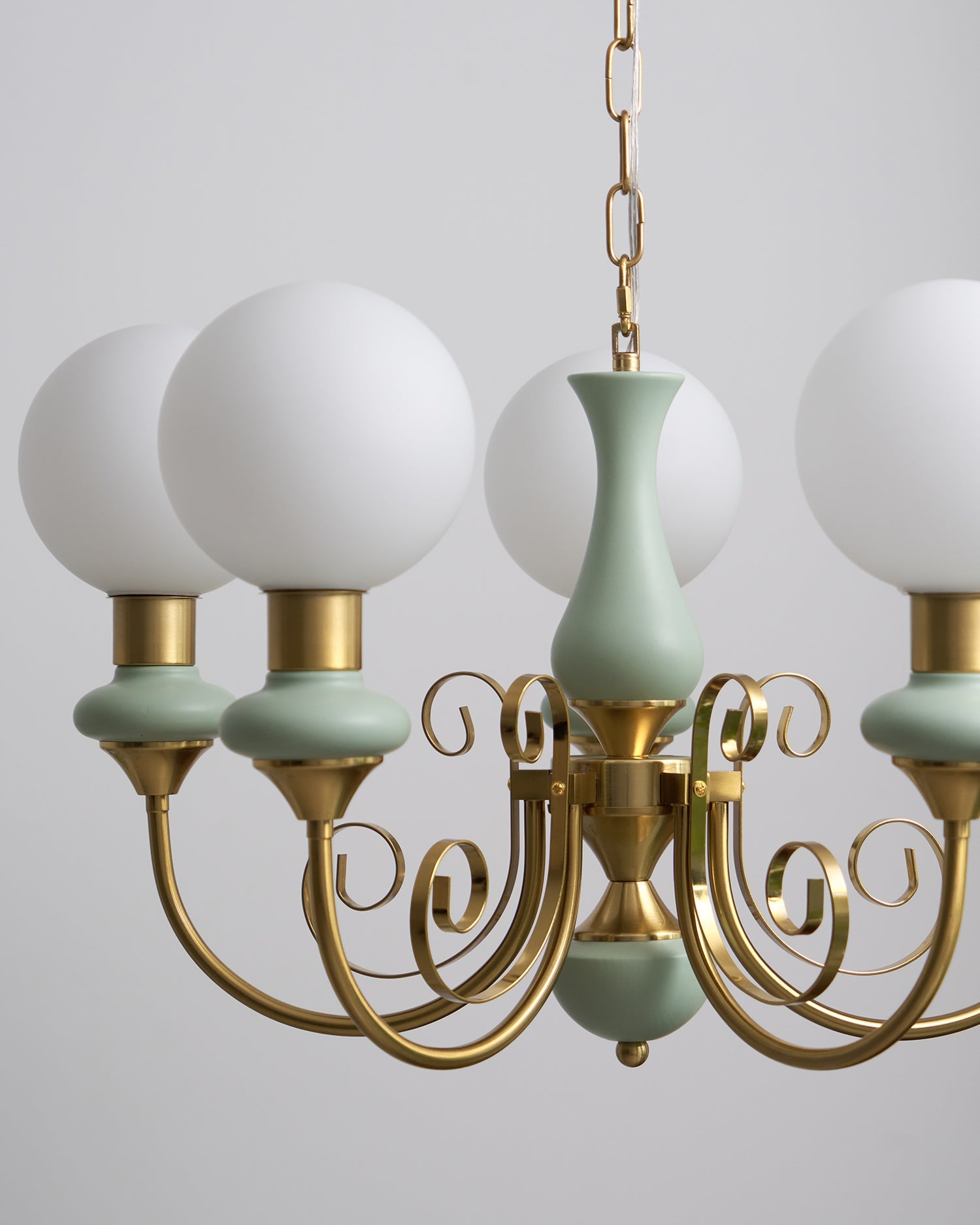 Bubble Milk Glass Chandelier – Stylish Lighting Fixture