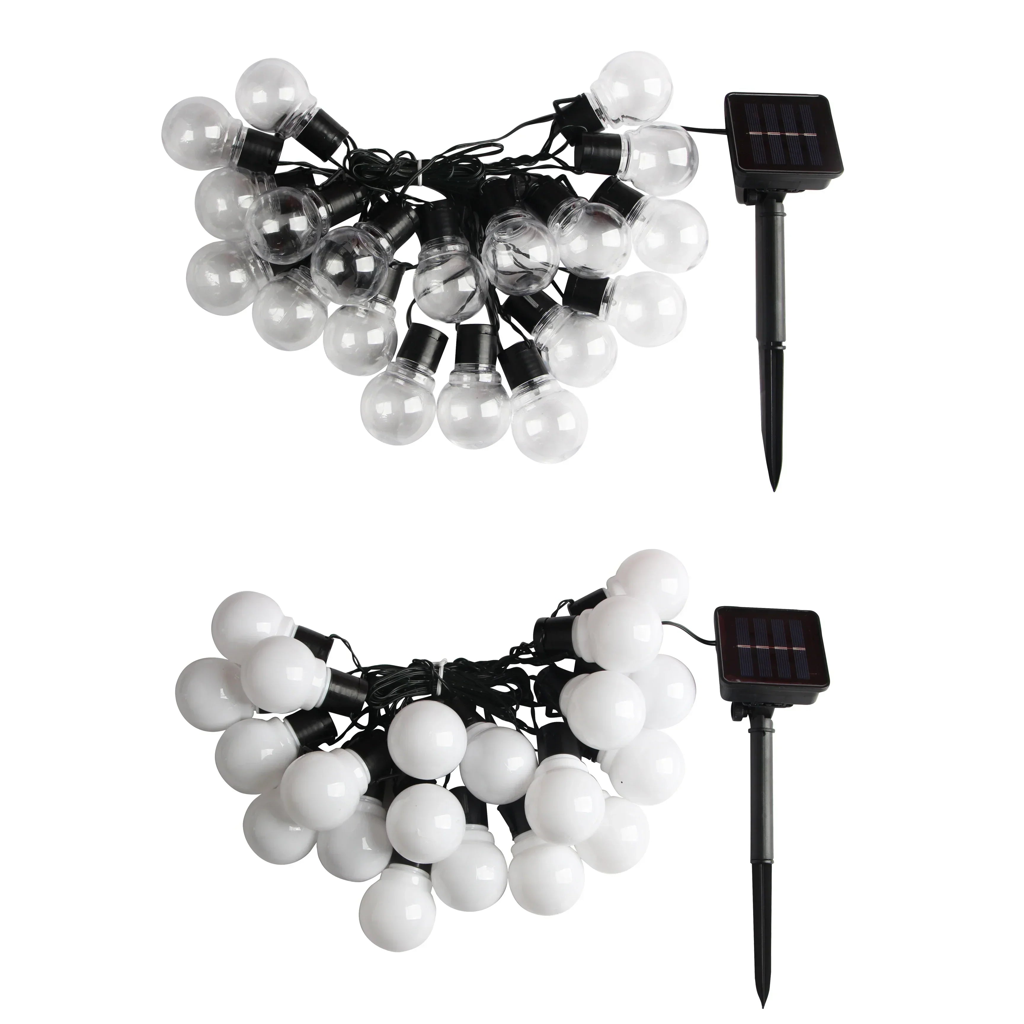 Solar Outdoor Festoon String Lights – Warm White Glow for Gardens & Patios