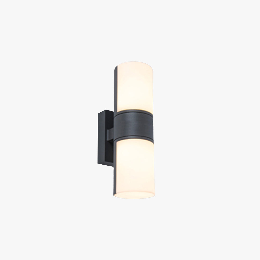 Modern Cylindrical Outdoor Wall Lamp – Rotatable Metal Lamp