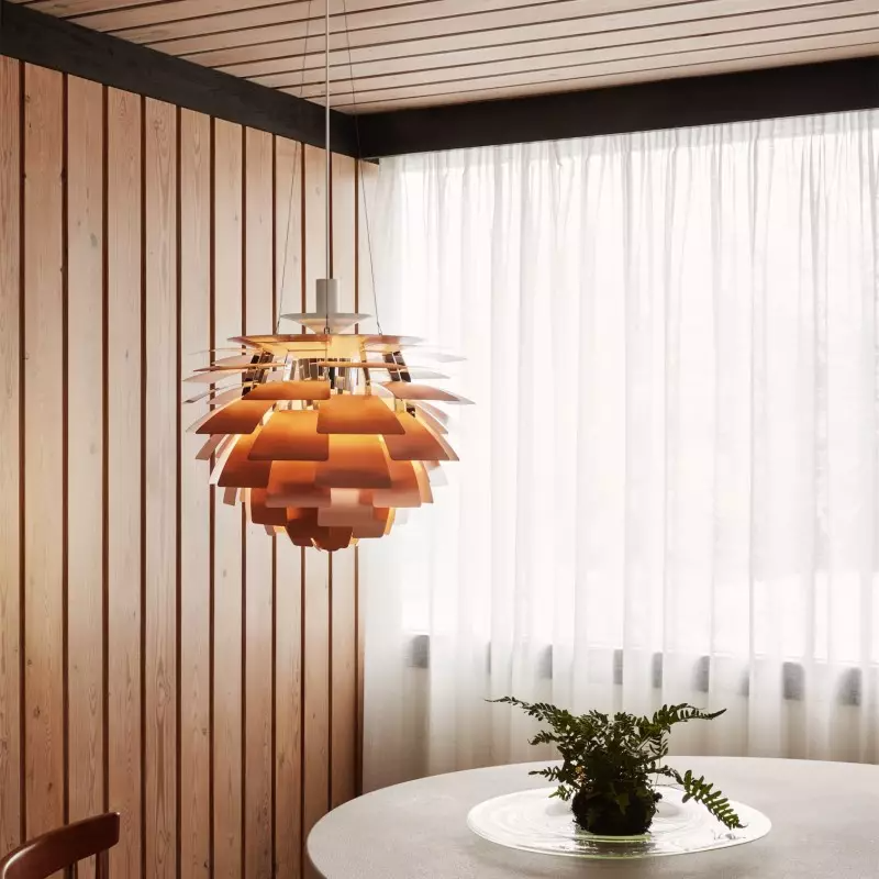 Contemporary Artichoke Pendant Lamp – Sculptural Metal Fixture