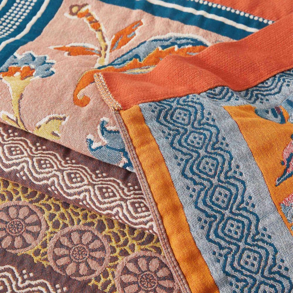 Nordic Sunburst Cotton Throw Blanket
