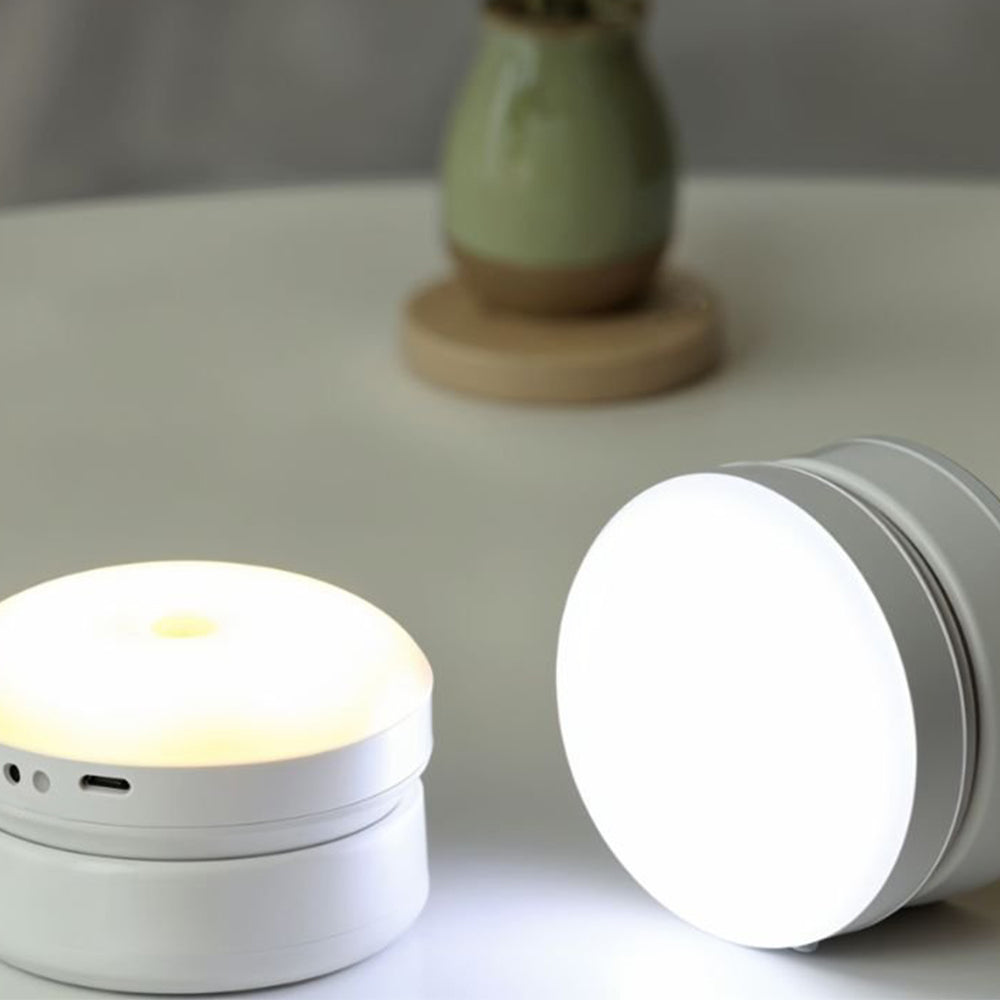 Minimalist Motion Sensor Wall Light – LED, White Finish Fixture