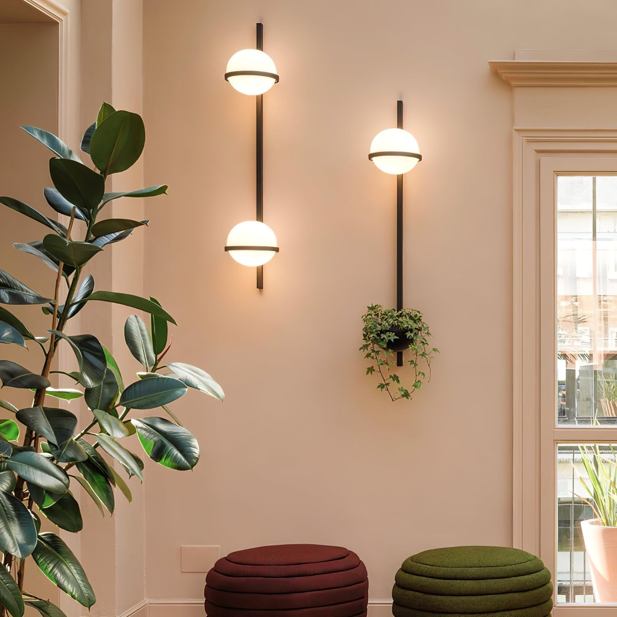 Sleek Globe-Style Outdoor Wall Light