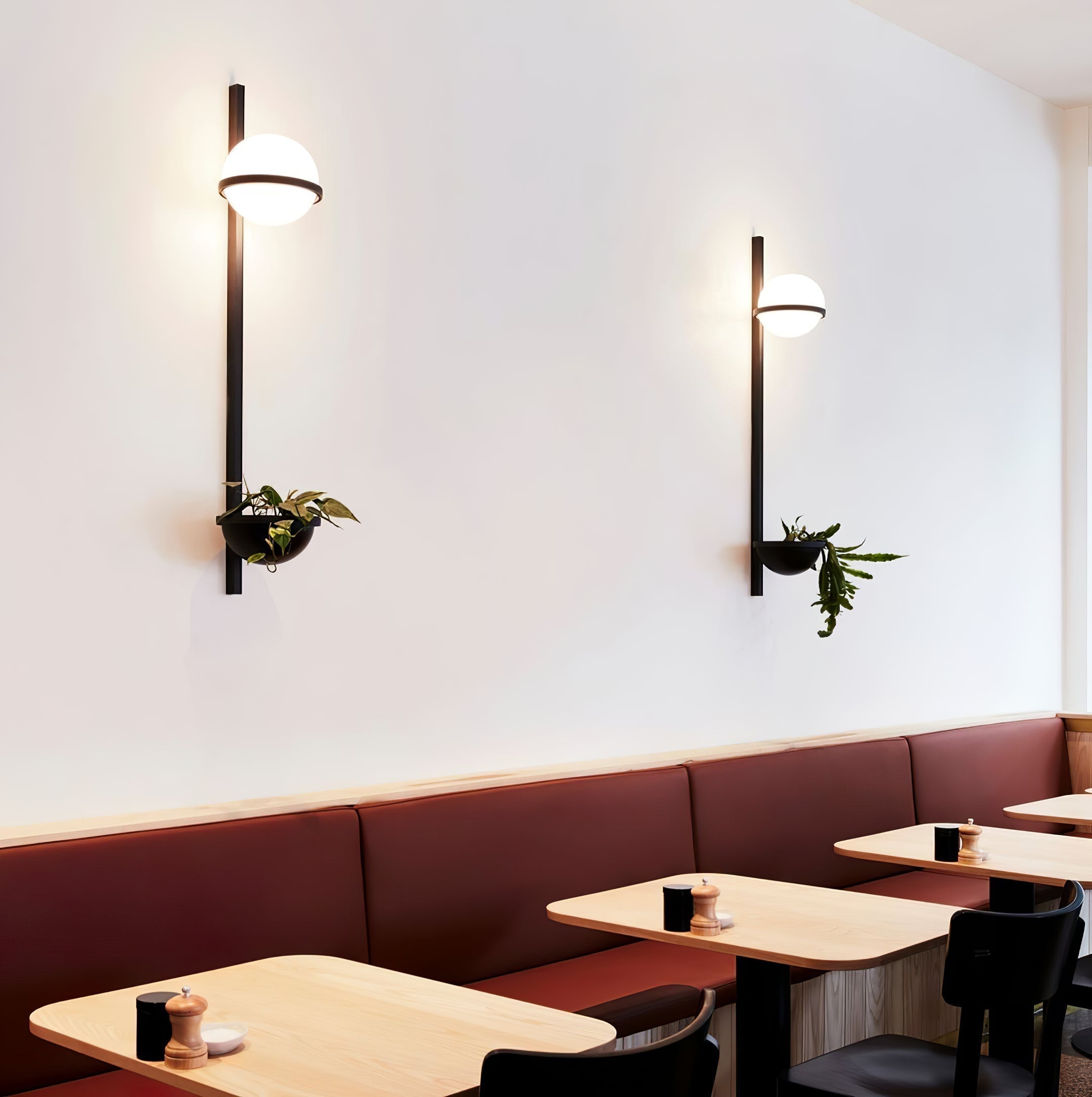 Sleek Globe-Style Outdoor Wall Light