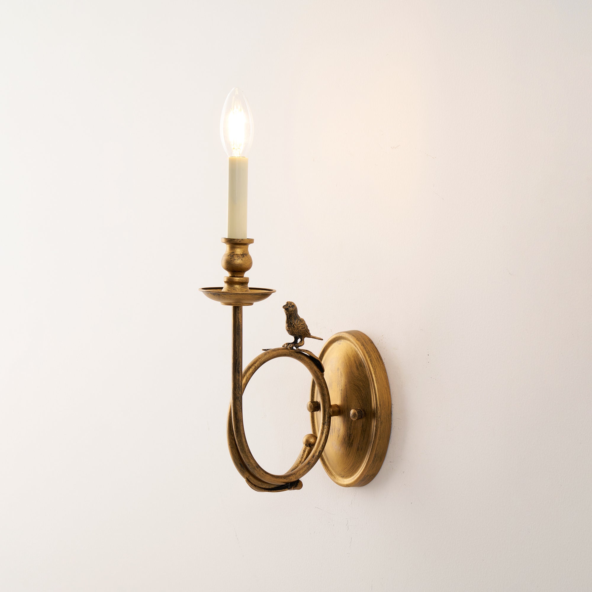 Vintage Style Perching Bird Wall Lamp – Stylish Indoor Light