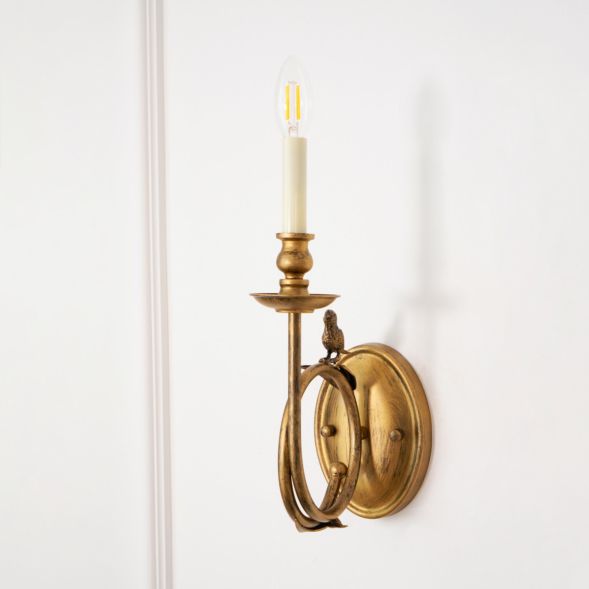 Vintage Style Perching Bird Wall Lamp – Stylish Indoor Light