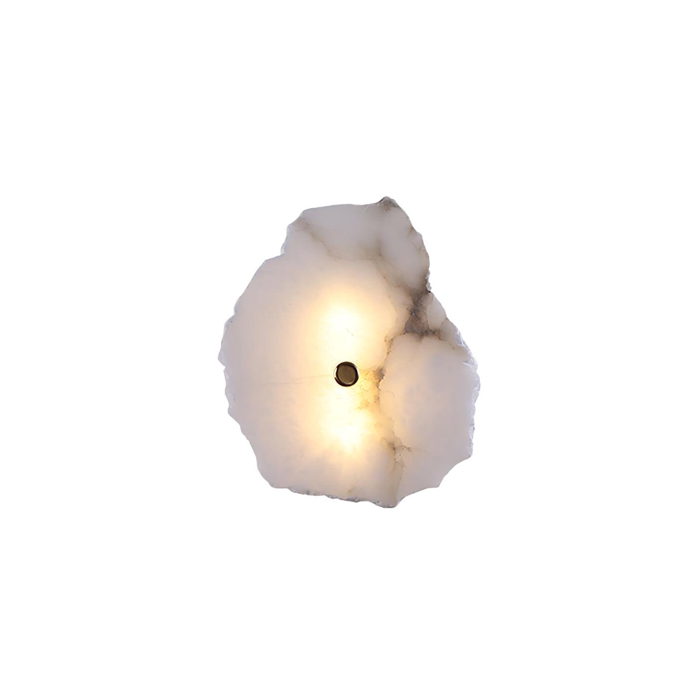 Flower-Shaped Alabaster Wall Lamp – Warm LED Lighting Sconce