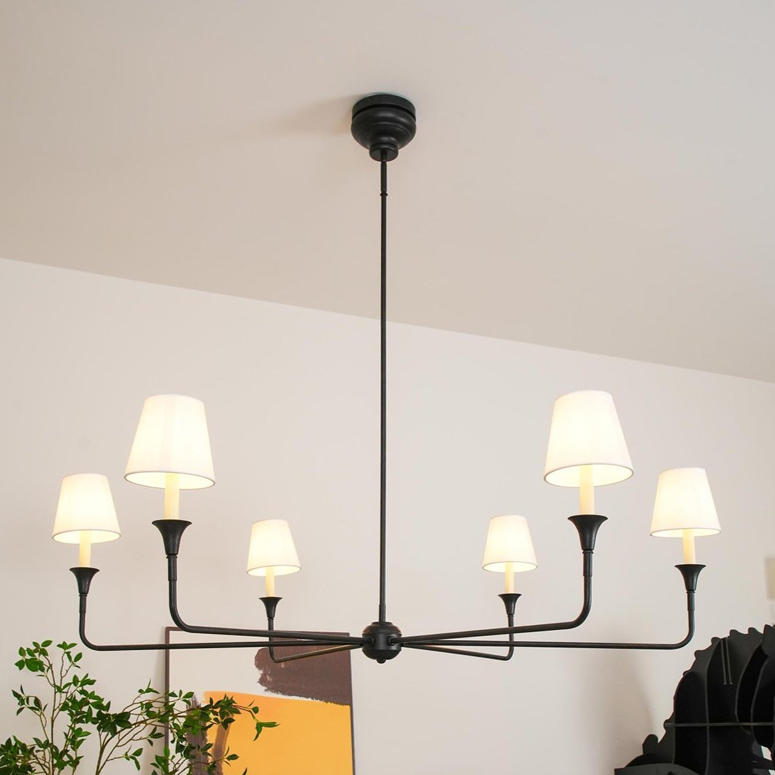 Classic Fabric Shade Chandelier – Timeless Pendant Light