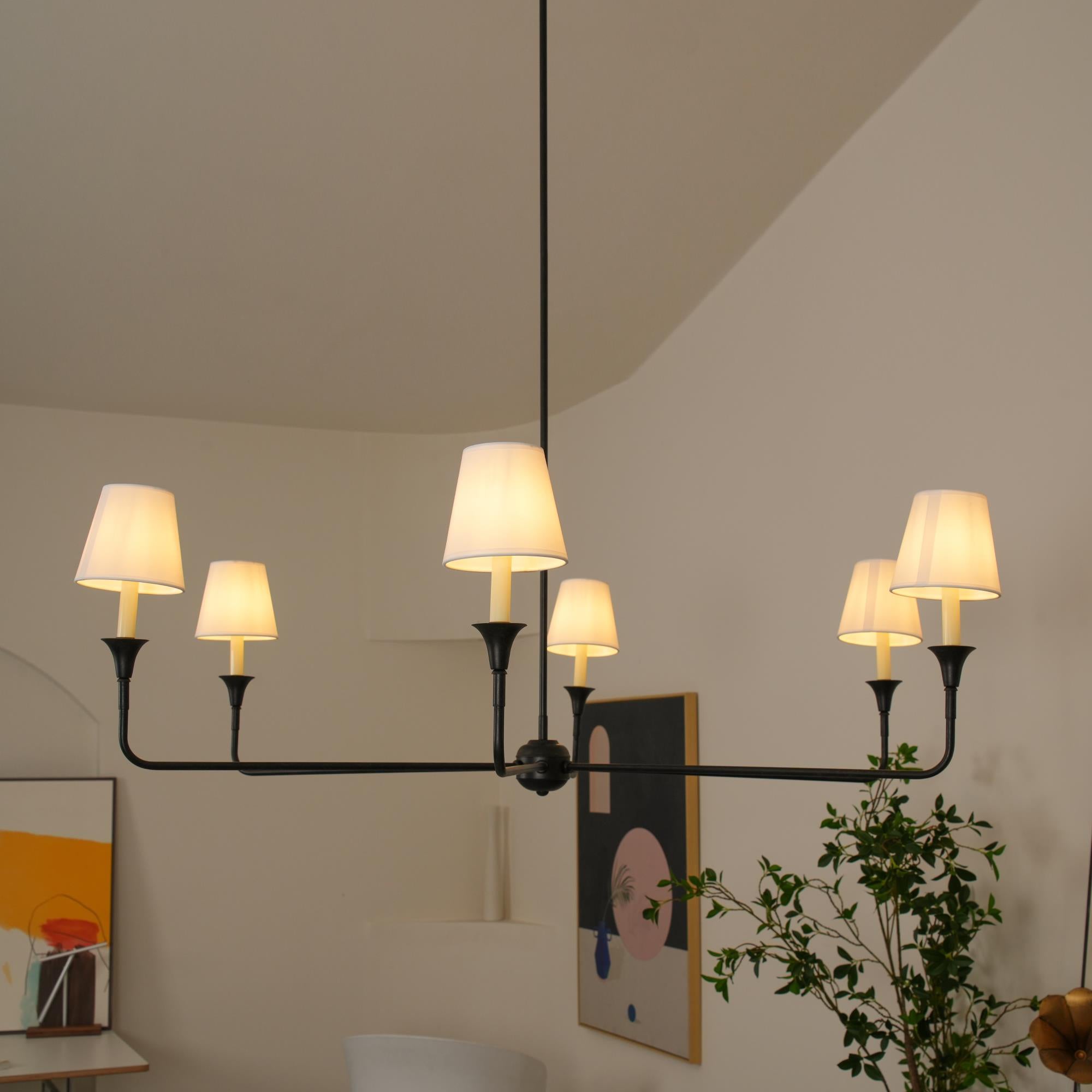 Classic Fabric Shade Chandelier – Timeless Pendant Light