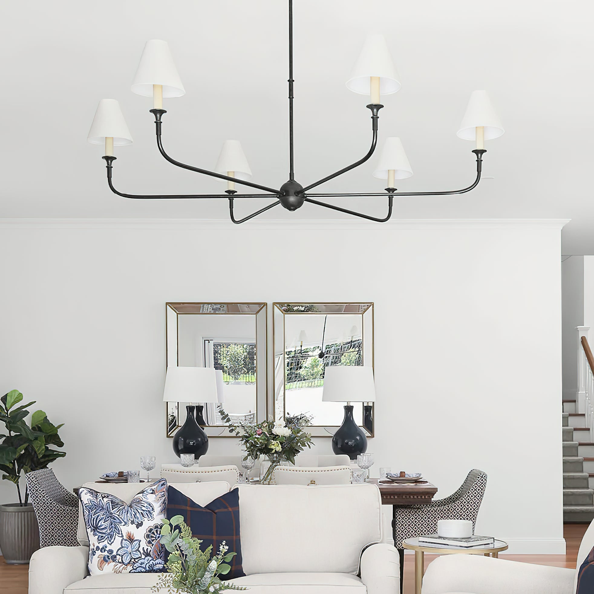 Classic Fabric Shade Chandelier – Timeless Pendant Light