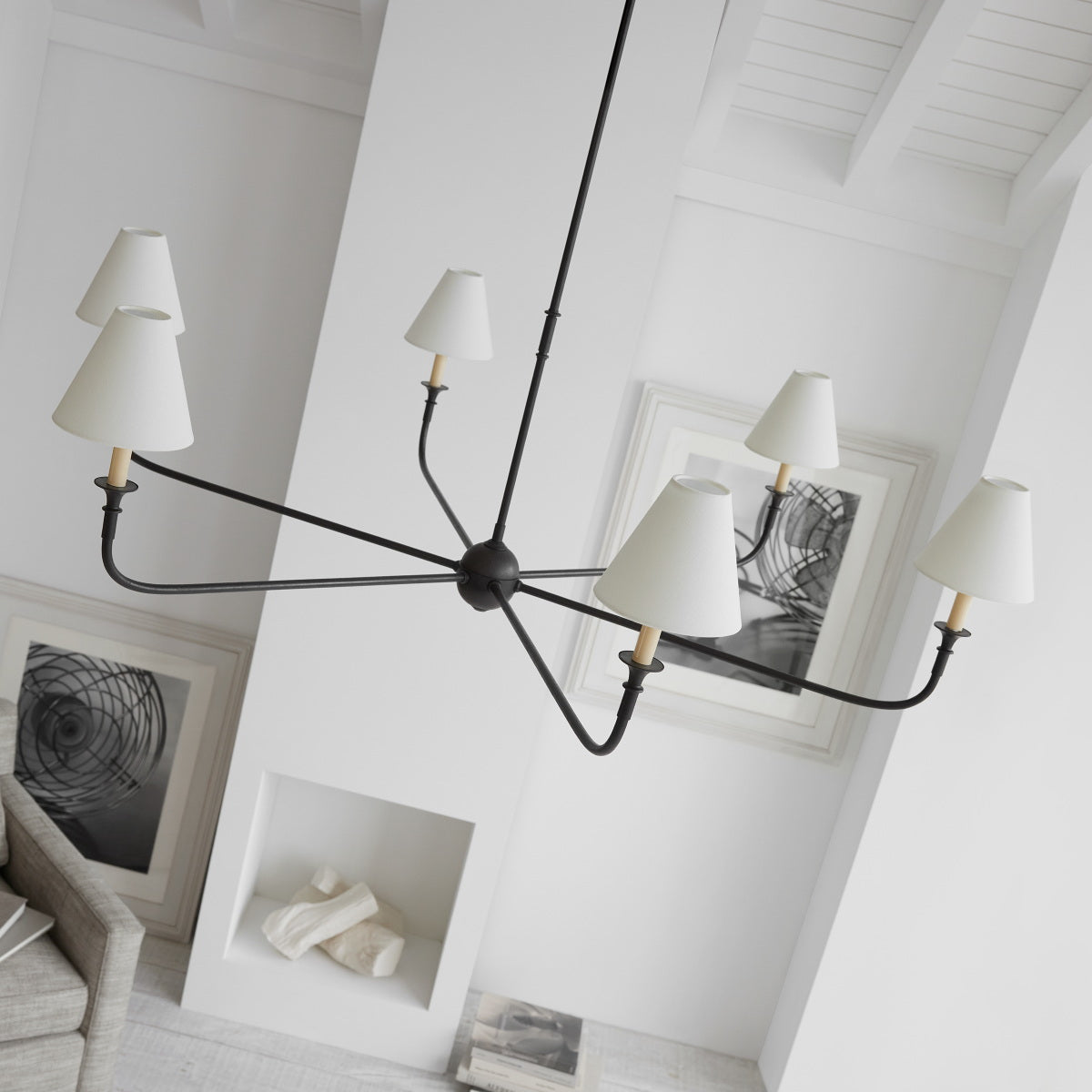 Classic Fabric Shade Chandelier – Timeless Pendant Light