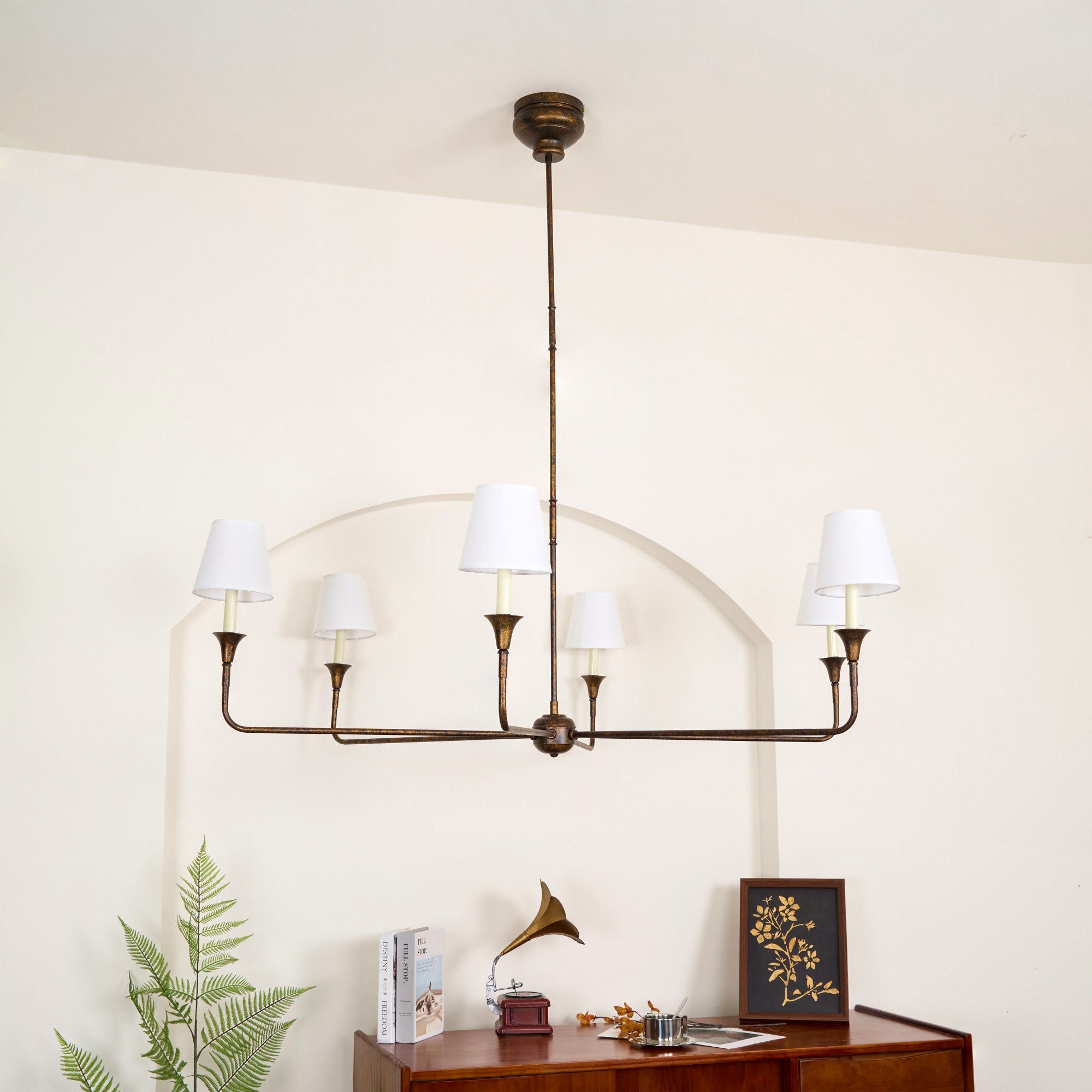 Classic Fabric Shade Chandelier – Timeless Pendant Light